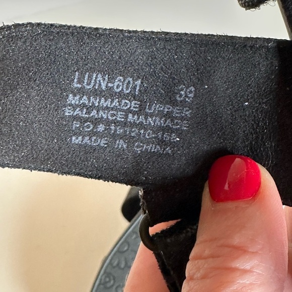 Alegria Black Comfy Walking Sandals with Easy Velcro Closures Sz 39 (US 8.5M) - Picture 8 of 9